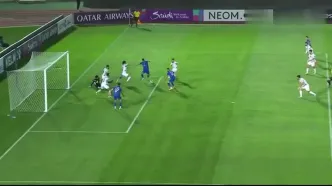 گل اول استقلال به الوحدات توسط منیرالحدادی