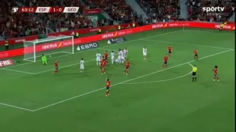 ویدیو: گل دوم اسپانیا به گرجستان توسط اویارزابال