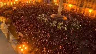 در گرجستان شورش به پا شد + عکس
