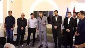 تصاویر؛ خوش و بش اوسمار با ستاره‌های پرسپولیس