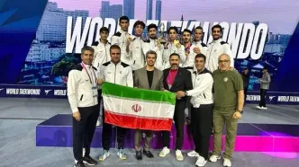 تیم ملی تکواندو مردان ایران نائب قهرمان جهان شد