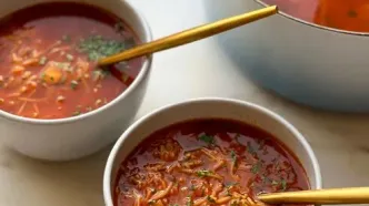 شام امشب با من: سوپ ورمیشل؛ غذای شماره یک مبارزه با سرماخوردگی! (راز پخت نسخه رستورانی در منزل)