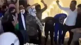 ببینید؛ جشن عروسی با الهام از صحنه تحویل گروگان‌های اسرائیلی!
