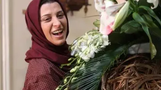 پوشش مائده طهماسبی در مراسم شصت سالگی تماشاخانه سنگلج + عکس