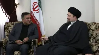 دیدار سرپرست باشگاه استقلال با سید حسن خمینی پس از مراسم یادبود کارگرجم