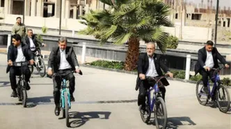 انتقاد روزنامه همشهری از دوچرخه‌سواری پزشکیان