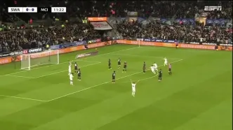 ویدیو: گل اول سوانسی به منچسترسیتی توسط فرانکو