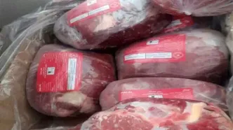 عرضه گوشت منجمد گوسفندی در میادین میوه و تره‌بار