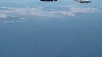 فیلمی از اسکورت هواپیمای ترامپ توسط جنگنده‌های اف ۱۶