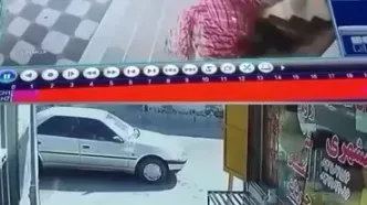 فیلم لحظه سرقت مسلحانه از طلافروشی در خیابان معلم رودان هرمزگان