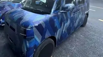 اولین تصاویر واقعی خودروی برقی اقتصادی K-Car بی وای دی