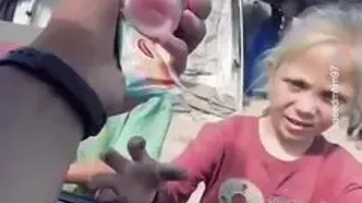 لبخندهای کودکان غزه پس از دو سال جنگ و ویرانی