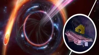 واضح‌ترین تصویر فوران سیاه‌چاله زیر چشم تلسکوپ جیمزوب