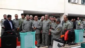 توزیع تجهیزات انفرادی اطفای حریق در راستای توسعه شبکه اطفای حریق استان مازندران
