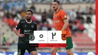 خلاصه بازی مس رفسنجان 2 - پیکان 0 + ویدئو