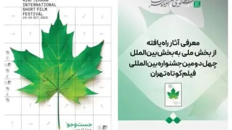 معرفی آثار راه یافته از بخش ملی به بخش بین‌الملل جشنواره فیلم کوتاه تهران