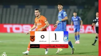 خلاصه بازی استقلال 1 - مس رفسنجان 0 + ویدئو