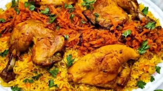 طرز تهیه کبسه مرغ از اعماق غذاهای عربی+ ویدیو