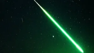 انفجار در آسمان آمریکا / شب مثل روز روشن شد!