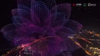 ببینید؛ رکوردشکنی پرواز همزمان ۱۵۹۴۷ پهپاد در آسمان چین