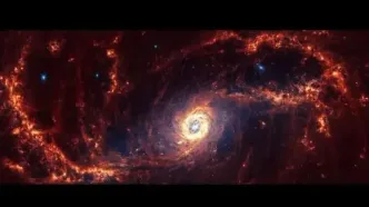 شاهکار جدید تلسکوپ جیمز وب/ تولد ستارگان در کهکشانی ۶۰ میلیون سال‌نوری دورتر از زمین