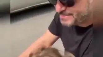 ببینید؛ موتورسواری سام درخشانی با دختر بانمکش