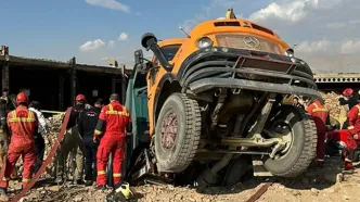 سقوط مرگبار کامیون در گودال آب‌انبار