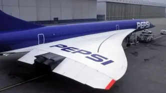 وقتی پپسی سریع‌ترین جت مسافربری را آبی کرد