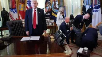 غش در دفتر ترامپ + ببینید