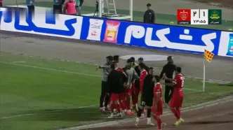 گل دوم پرسپولیس به شمس آذر + ویدئو