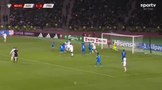 ویدیو: گل سوم فرانسه به آذربایجان توسط خفرن تورام