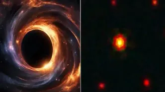 تلسکوپ جیمز وب سیاه‌چاله‌ای ۱۰۰ میلیون برابری خورشید را شکار کرد