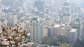تصویر پربازدید از شدت آلودگی هوا در تهران