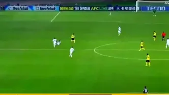 گل محمد عسگری به الحسین (سپاهان 2-0 الحسین اردن)