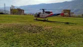 اورژانس هوایی کردستان جان دو مصدوم سروآباد را نجات داد