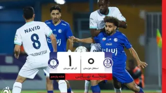 خلاصه بازی استقلال خوزستان 0 - گل گهر 1 + ویدئو