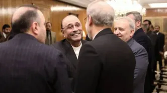 دیدار لاریجانی با رئیس‌جمهور پاکستان