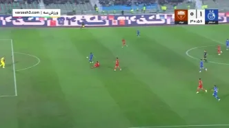 ببینید؛ گل اول استقلال به فولاد توسط سحرخیزان در دقیقه 30