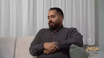 حضور لاریجانی در منزل شهید حاج رمضان