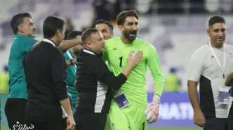 ویدیو| واکنش بیرانوند به شوخی گزارشگر خرم آباد در پخش زنده