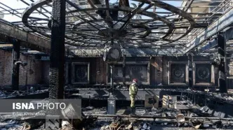 تصاویر؛ خسارات آتش‌سوزی یک رستوران در شهرک غرب