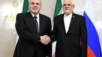 دیدار عارف با نخست‌وزیر روسیه در مسکو