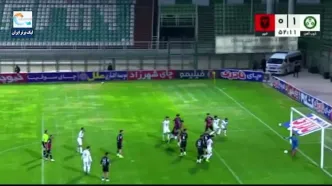 ویدیو: گل اول ذوب‌آهن به خیبر توسط آرش قادری
