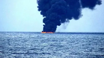 انفجار نفتکش در دریای سیاه