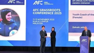 زهره جعفری مربی زن جوان سال آسیا ۲۰۲۵ شد