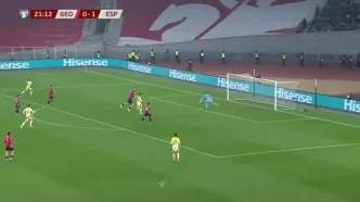 ویدیو: گل دوم اسپانیا به گرجستان توسط زوبیمندی