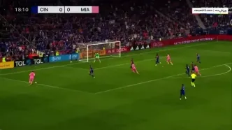 ویدیو: گلزنی لیونل مسی مقابل سینسیناتی