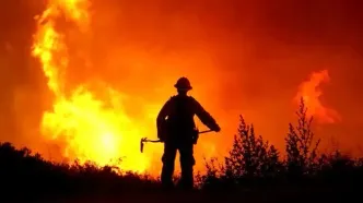 ایلیوشین ۷۶ هوافضای سپاه آماده برای اطفای حریق جنگل الیت چالوس