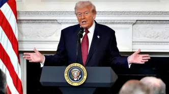 غش کردن یک نفر، نشست خبری ترامپ را بهم ریخت!