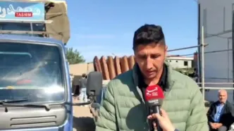 ببینید| صحنه‌ای تلخ از برپایی چادر عزا در زادگاه صابر کاظمی